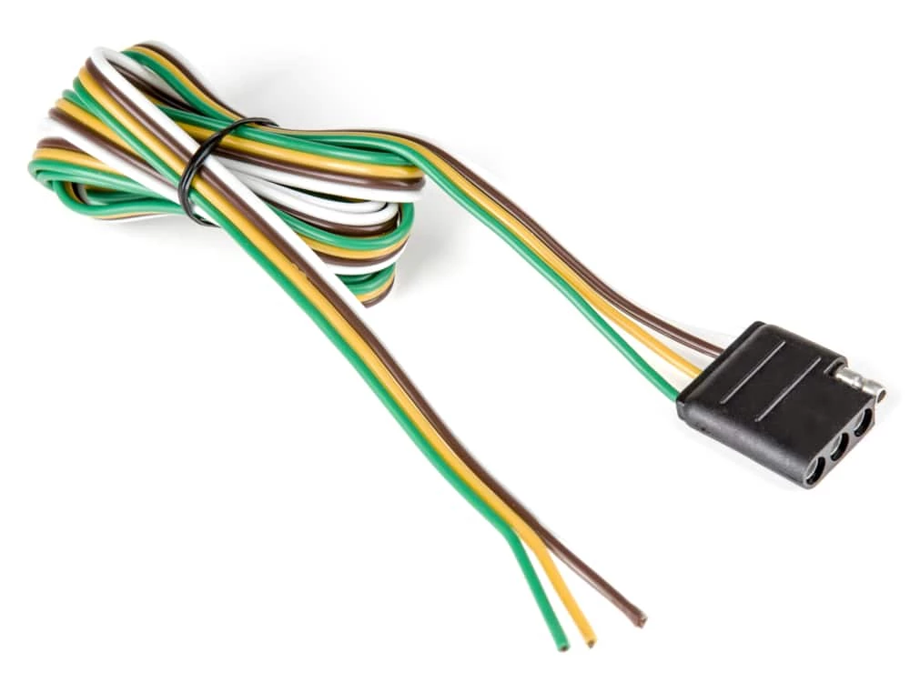 REESE Towpower 4-Way Flat Vehicle & Trailer End Wiring Connector, 60-in 3 REESE Towpower 4-Way Flat Vehicle & Trailer End Wiring Connector, 60-in