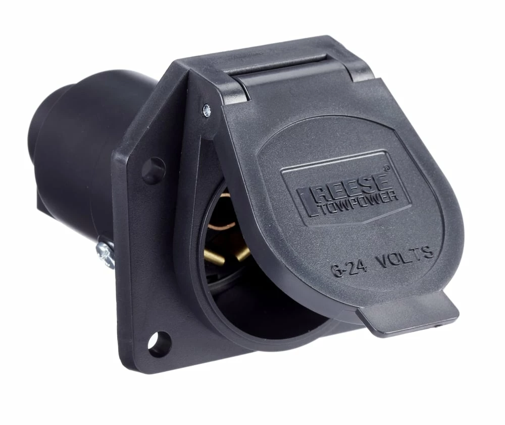 REESE Towpower 74126 7-Way Vehicle & Trailer End Connector 3 REESE Towpower 74126 7-Way Vehicle & Trailer End Connector