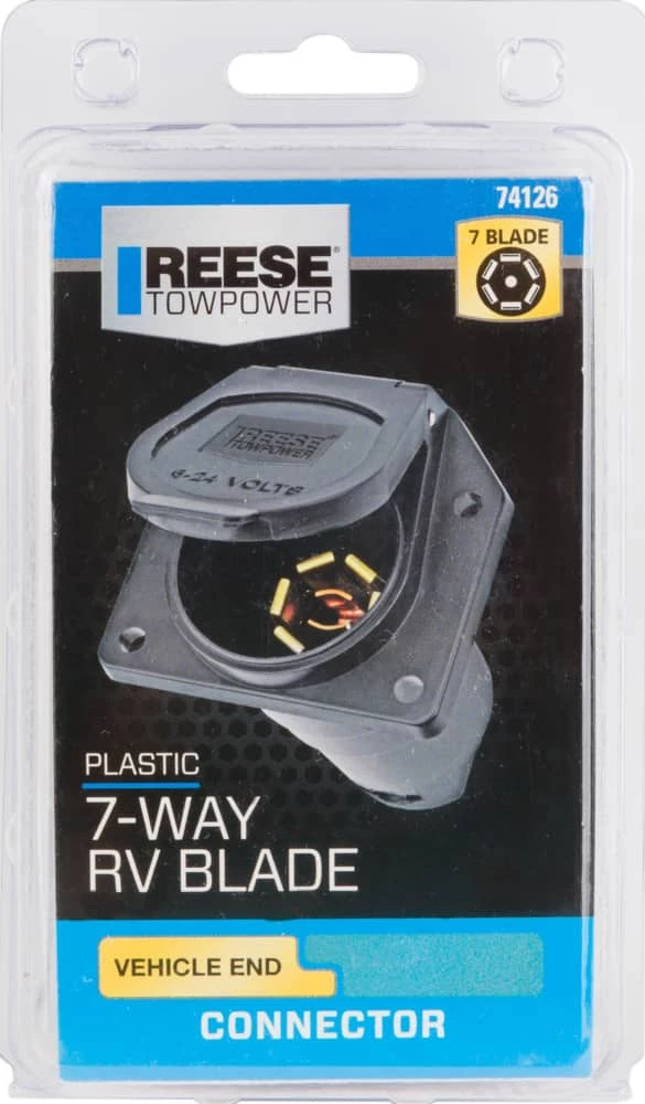 REESE Towpower 74126 7-Way Vehicle & Trailer End Connector 7 REESE Towpower 74126 7-Way Vehicle & Trailer End Connector - Image 5