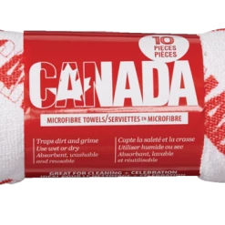 SIMONIZ Canada Day Microfibre Towels, Red/White, 10-pk