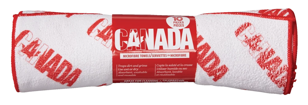 SIMONIZ Canada Day Microfibre Towels, Red/White, 10-pk 3 SIMONIZ Canada Day Microfibre Towels, Red/White, 10-pk