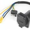 REESE Towpower 4-way To 7-Way Flat Vehicle & Trailer End Blade Connector, Pre-Wired -Simoniz Shop pre wired tow electrical 7 way blade connector vehicle end 2f062dac e1ee 48c9 b334 48f48b1aec24