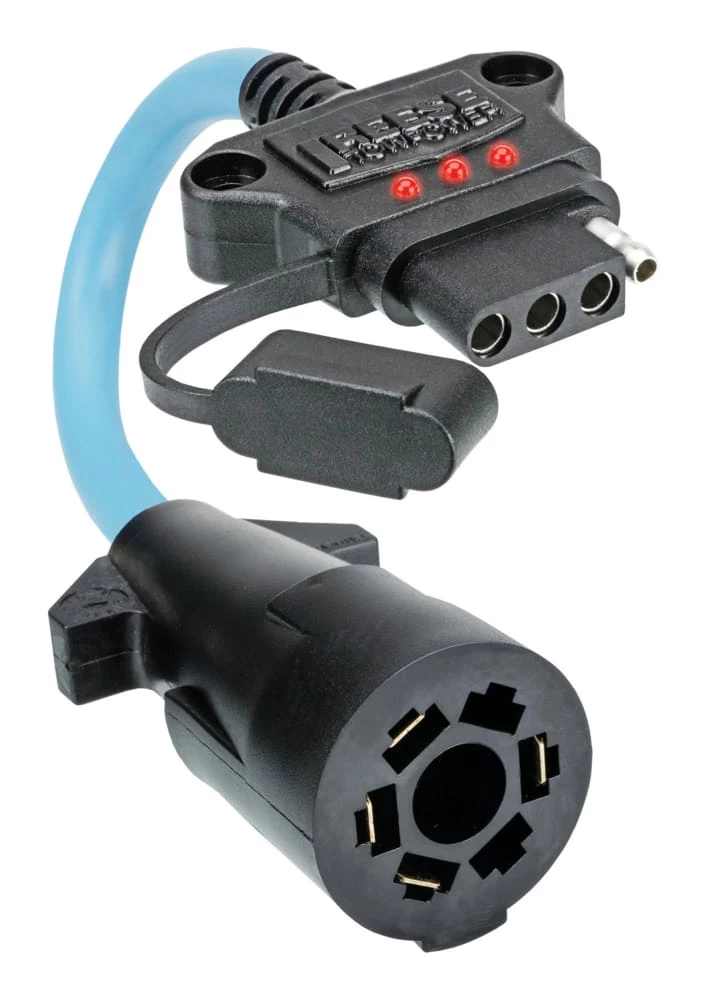REESE Towpower 7-Way To 4-Way Wiring Adapter With LED Circuit Tester 3 REESE Towpower 7-Way To 4-Way Wiring Adapter With LED Circuit Tester