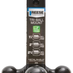 Reese Towpower Tri Ball Trailer Hitch Mount - Black  -Simoniz Shop reese towpower black tri ball trailer hitch mount ab05a26d 9339 4526 9851 fe810182ac9f