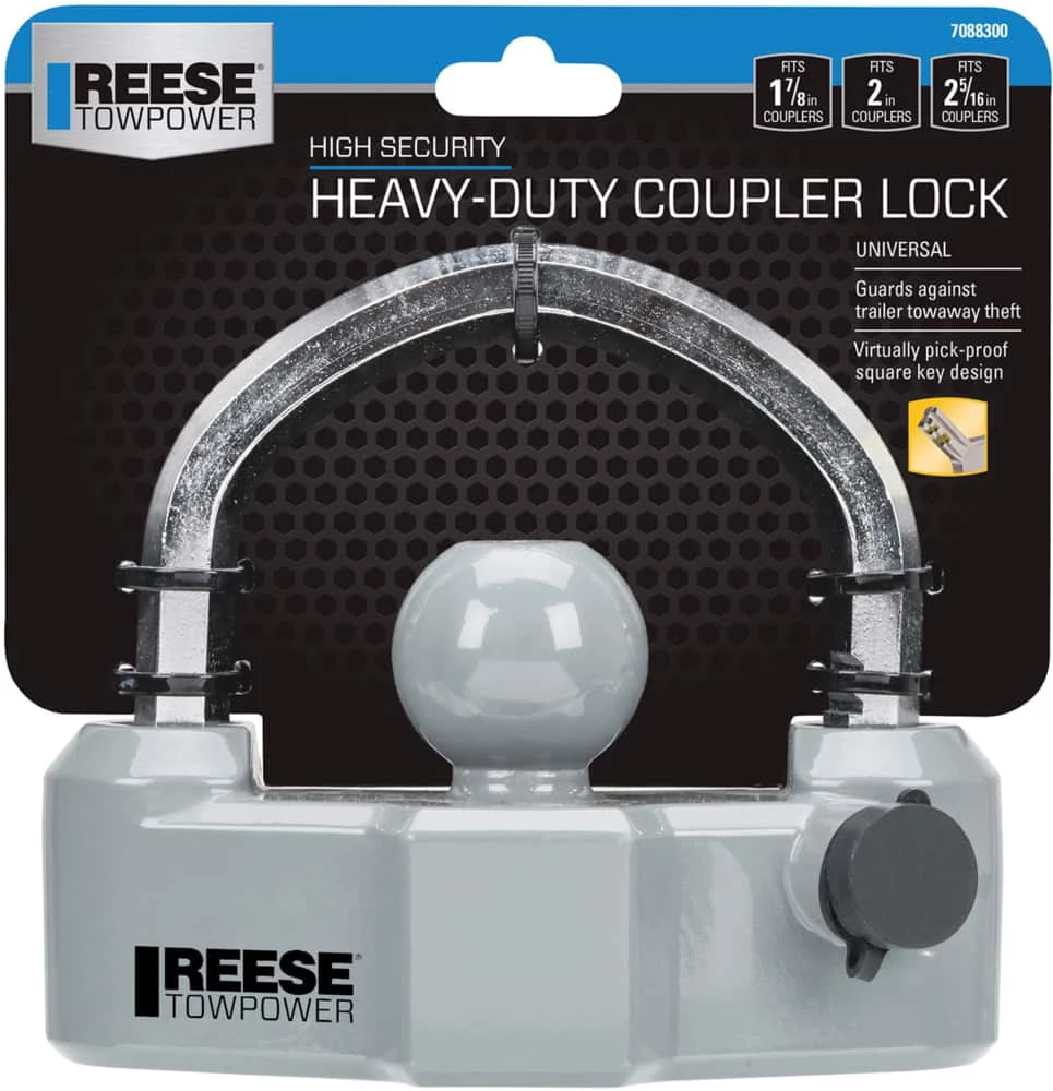 REESE Towpower Heavy Duty Adjustable Coupler Lock 7 REESE Towpower Heavy Duty Adjustable Coupler Lock - Image 5