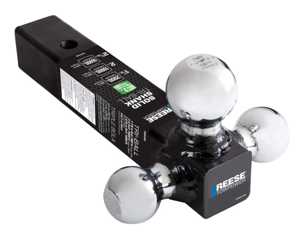 REESE Towpower Solid Shank Triple Ball Mount 3 REESE Towpower Solid Shank Triple Ball Mount