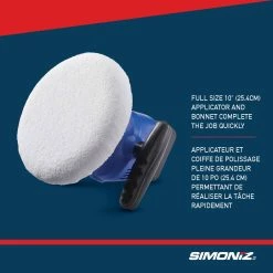 SIMONIZ Q0L-YJ21-254 20V 2900-RPM Brushed Cordless BonnetRandom Orbital (Dual Action)Adjustable GripPolisher & Waxer Kit, 10-in, Adjustable Dual Handles Position For Greater Comfort And ControlCordless Convenience AllowsBare Tool -Simoniz Shop simoniz 10 cordless polisher bare tool abe5ccce ceb0 44c0 ba72 c959248ad575