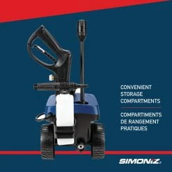 Simoniz 1600 PSI 1.25 GPM Corded Cold Water 4-Wheels Brushed Electric Pressure Washer W/ Foam Blaster -Simoniz Shop simoniz 1600 psi electric pressure washer a83a4fa2 0907 495f 935f 6a94ea850aa2