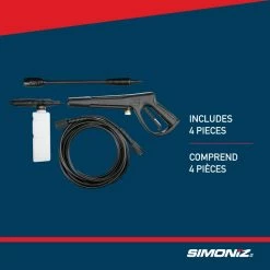 Simoniz 1600 PSI 1.25 GPM Corded Cold Water 4-Wheels Brushed Electric Pressure Washer W/ Foam Blaster -Simoniz Shop simoniz 1600 psi electric pressure washer f4a9061a eaff 49c8 9459 54400a5fd0a4