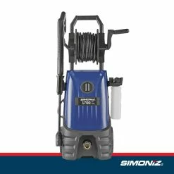 Simoniz 1700 PSI 1.4 GPM Corded Cold Water Wheeled Brushed Electric Pressure Washer W/ Foam Blaster -Simoniz Shop simoniz 1700psi electric pressure washer 009c9c27 2e2b 45c4 a45a 314af69ac243