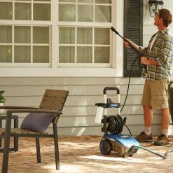 Simoniz 1800 PSI 1.4 GPM Corded Cold Water Wheeled Brushed Electric Pressure Washer W/ Foam Blaster -Simoniz Shop simoniz 1800psi electric pressure washer 0d75b3ef fb2f 4764 b71f 2cb6d51eb39e