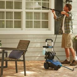 Simoniz 1800 PSI 1.4 GPM Corded Cold Water Wheeled Brushed Electric Pressure Washer W/ Foam Blaster -Simoniz Shop simoniz 1800psi electric pressure washer ad8d7a1d e9ed 4832 8c37 6ceaafcdf5e8