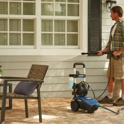 Simoniz 1800 PSI 1.4 GPM Corded Cold Water Wheeled Brushed Electric Pressure Washer W/ Foam Blaster -Simoniz Shop simoniz 1800psi electric pressure washer cc39c5f8 72a1 413c 91a7 ed2cbe4dea7d