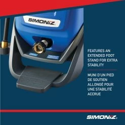 Simoniz 2050 PSI 1.5 GPM Corded Cold Water Wheeled Brushed Electric Pressure Washer W/ Foam Blaster -Simoniz Shop simoniz 2050psi electric pressure washer e50d405d 363f 40dc 974a 143dffc982a2