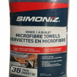 SIMONIZ Microfibre Edged Towels, 12 X 12-in, Blue, White,Orange,Yellow36-pk -Simoniz Shop simoniz 36 pack microfibre 52bda799 95c5 431c bd28 5e0cb4665467