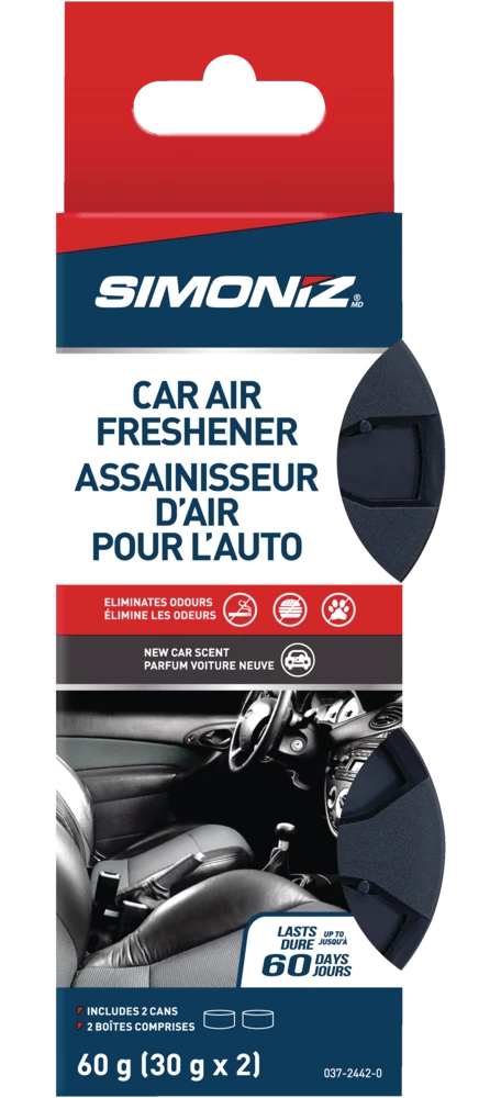 Simoniz, Fibre Can Air Freshener, New Car, 2-pk 3 Simoniz, Fibre Can Air Freshener, New Car, 2-pk