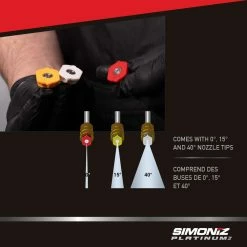 Simoniz 1800 PSI 2.0 GPM Corded Cold Water Brushed Electric Pressure Washer W/ Foam Blaster -Simoniz Shop simoniz platinum 1800 psi compact electric pressure washer 6e3114ba e62e 44a3 a65d 751683a6522f