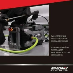 Simoniz 1800 PSI 2.0 GPM Corded Cold Water Brushed Electric Pressure Washer W/ Foam Blaster -Simoniz Shop simoniz platinum 1800 psi compact electric pressure washer fad35fbc d1d9 4f75 aa46 e8ad0ae1736b