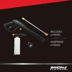 Simoniz 2100 PSI 1.5 GPM Corded Cold Water Wheeled Brushed Electric Pressure Washer W/ Foam Blaster -Simoniz Shop simoniz platinum 2100psi electric pressure washer 9e76502e 2bbf 44af a4af 2d793bba7243