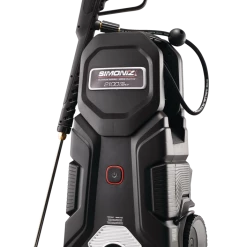 Simoniz 2100 PSI 1.5 GPM Corded Cold Water Wheeled Brushed Electric Pressure Washer W/ Foam Blaster