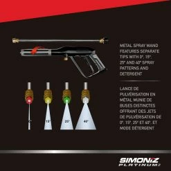 Simoniz 3200 PSI 2.6 GPM 196cc Engine Cold Water Wheeled Gas Pressure Washer -Simoniz Shop simoniz platinum 3200 psi gas pressure washer bf31f945 88f7 4036 9a6a 5a6c6d69533a