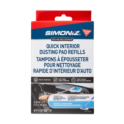 SIMONIZ Dash & Trim Duster RefillDuster PadDusterCleaningQuick Auto Multi-PurposeInterior Dusting Pad Refills, 10-pk 20 SIMONIZ Dash & Trim Duster RefillDuster PadDusterCleaningQuick Auto Multi-PurposeInterior Dusting Pad Refills, 10-pk -Simoniz Shop simoniz quick clean duster refills 10pc 6c5dc246 12c2 4b65 bdd6 a08f0d282515