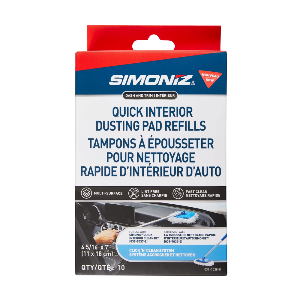 SIMONIZ Dash & Trim Duster RefillDuster PadDusterCleaningQuick Auto Multi-PurposeInterior Dusting Pad Refills, 10-pk 7 SIMONIZ Dash & Trim Duster RefillDuster PadDusterCleaningQuick Auto Multi-PurposeInterior Dusting Pad Refills, 10-pk - Image 5