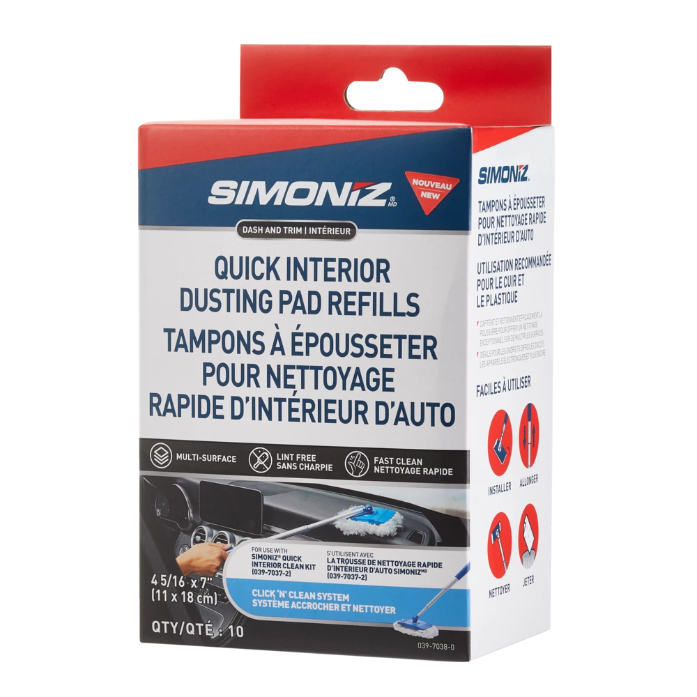 SIMONIZ Dash & Trim Duster RefillDuster PadDusterCleaningQuick Auto Multi-PurposeInterior Dusting Pad Refills, 10-pk 6 SIMONIZ Dash & Trim Duster RefillDuster PadDusterCleaningQuick Auto Multi-PurposeInterior Dusting Pad Refills, 10-pk - Image 4