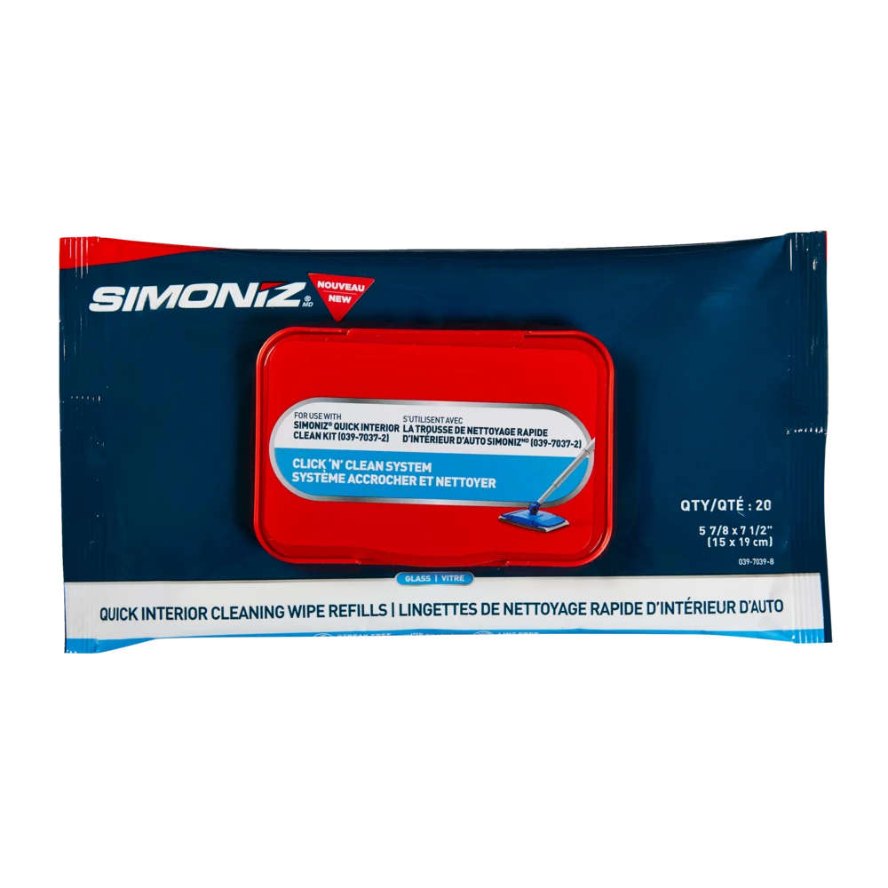 SIMONIZ Glass Wipes RefillWipesCar WipesGlass CleanerQuick Interior Cleaning Wipe Refills, 20-pk 7 SIMONIZ Glass Wipes RefillWipesCar WipesGlass CleanerQuick Interior Cleaning Wipe Refills, 20-pk - Image 5