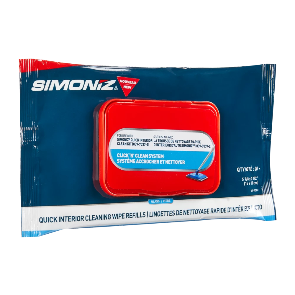 SIMONIZ Glass Wipes RefillWipesCar WipesGlass CleanerQuick Interior Cleaning Wipe Refills, 20-pk 4 SIMONIZ Glass Wipes RefillWipesCar WipesGlass CleanerQuick Interior Cleaning Wipe Refills, 20-pk - Image 2