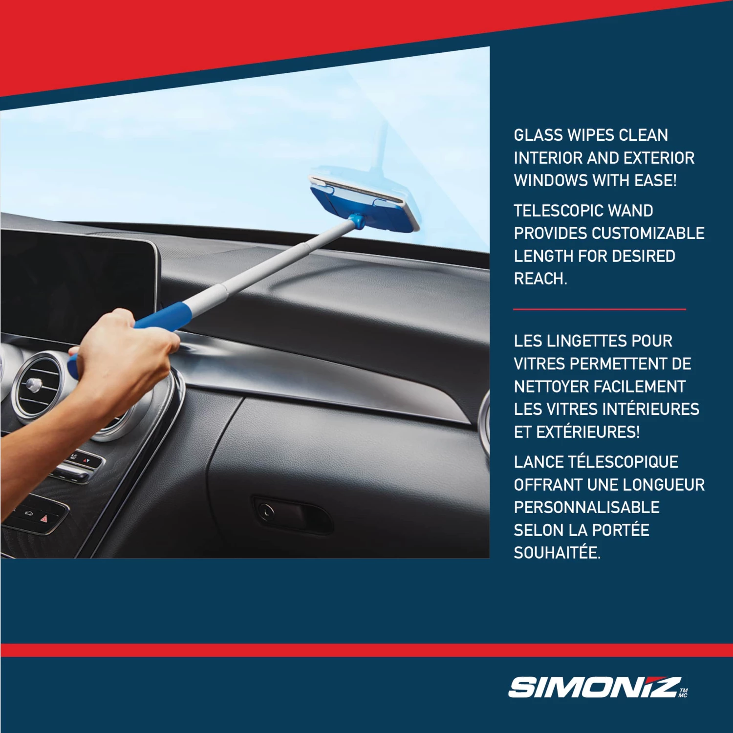 SIMONIZ Window SqueezeeCleaningWipesDusterQuick Auto Telescopic/extendedInterior Clean Kit, 24-pc 17 SIMONIZ Window SqueezeeCleaningWipesDusterQuick Auto Telescopic/extendedInterior Clean Kit, 24-pc - Image 15