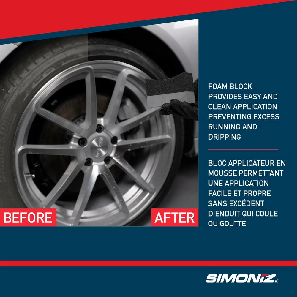 SIMONIZ Tire Shine Car Wheel WasherTire DressingFoam Applicator Sponge Blocks, Grey/Black, 2-pk 7 SIMONIZ Tire Shine Car Wheel WasherTire DressingFoam Applicator Sponge Blocks, Grey/Black, 2-pk - Image 5