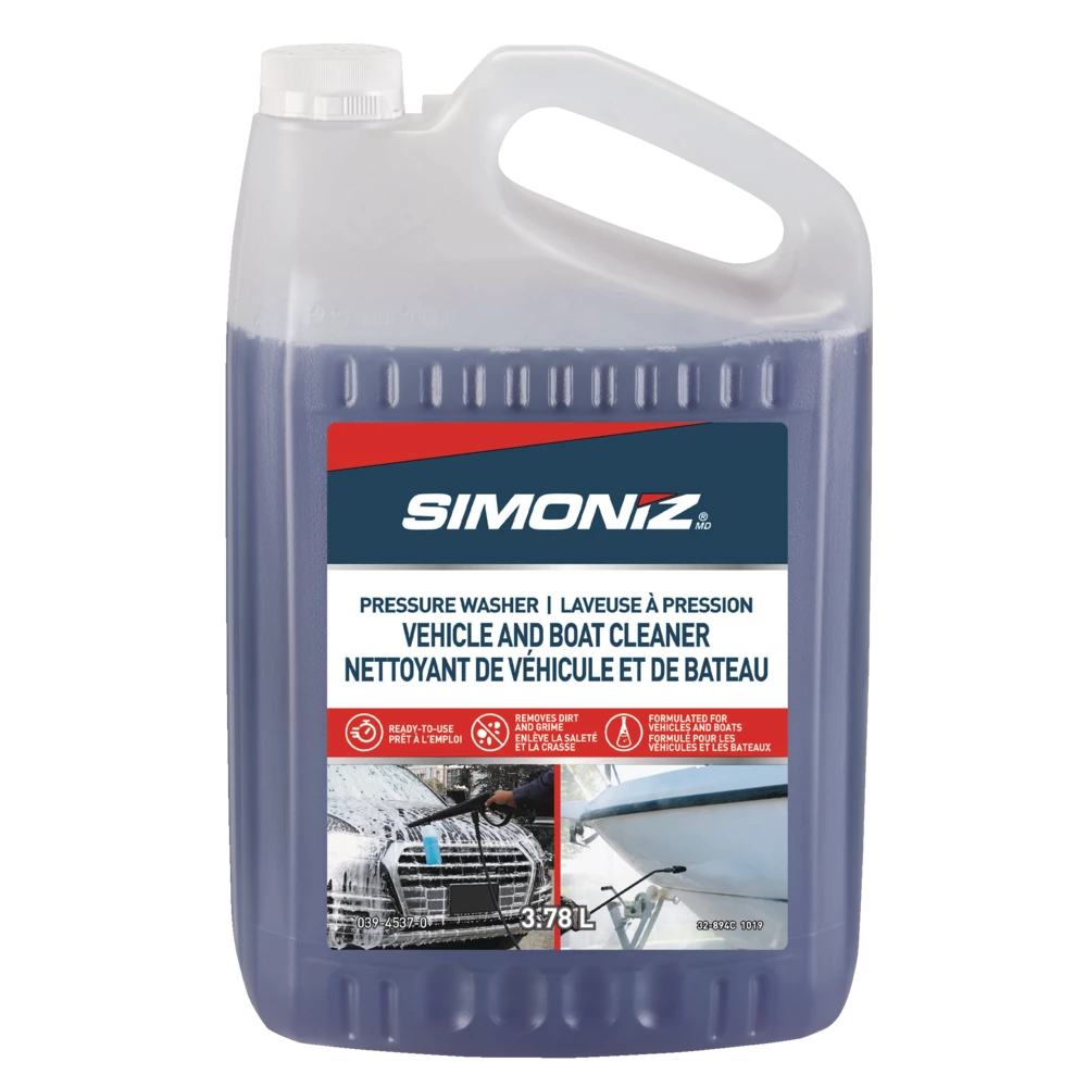 Simoniz Non-Toxic Vehicles & Boats Ready-to-Use Pressure Washer Detergent, 3.78L 3 Simoniz Non-Toxic Vehicles & Boats Ready-to-Use Pressure Washer Detergent, 3.78L