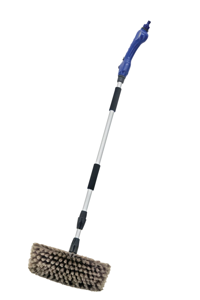 SIMONIZ Flow-Through 5SDWash Brush With 56-in Extendable HandleSuper Soft Bristle Attaches To A Standard Garden Hose. 3 SIMONIZ Flow-Through 5SDWash Brush With 56-in Extendable HandleSuper Soft Bristle Attaches To A Standard Garden Hose.