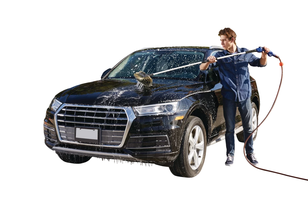 SIMONIZ Flow-Through 5SDWash Brush With 56-in Extendable HandleSuper Soft Bristle Attaches To A Standard Garden Hose. 5 SIMONIZ Flow-Through 5SDWash Brush With 56-in Extendable HandleSuper Soft Bristle Attaches To A Standard Garden Hose. - Image 3